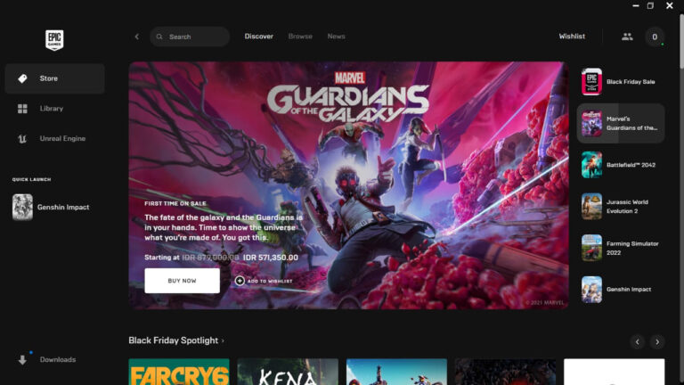 cara install game dari epic games launcher