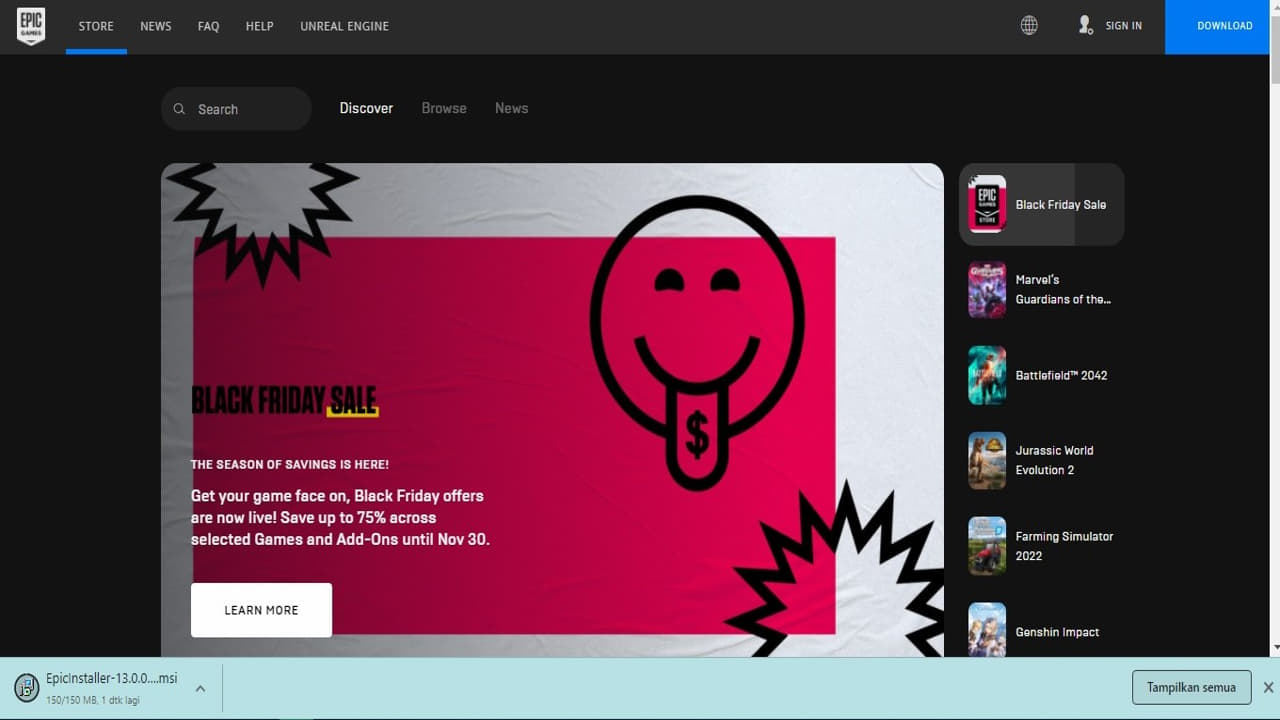 Cara Download & Install Game Dari Epic Games Launcher