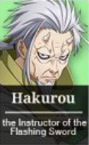 hakurou the instructor of the flashing sword