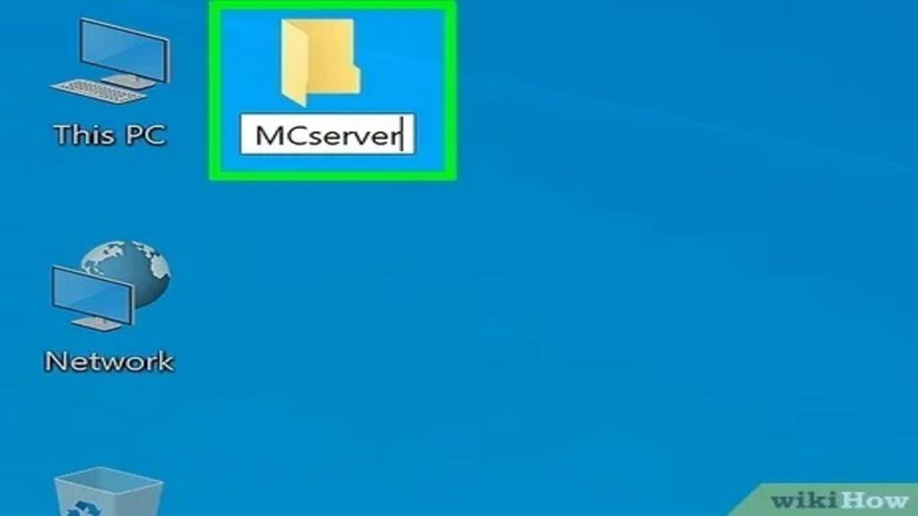 buat folder untuk server game minecraft