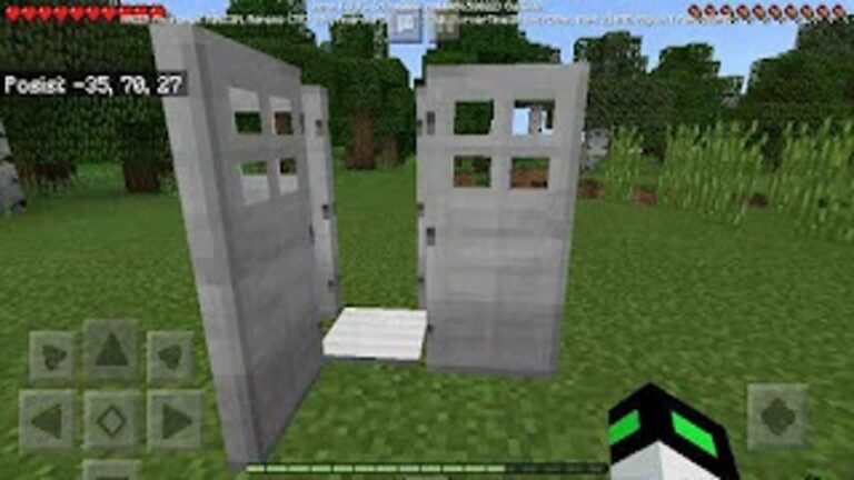 cara membuat jebakan kurungan pintu di minecraft