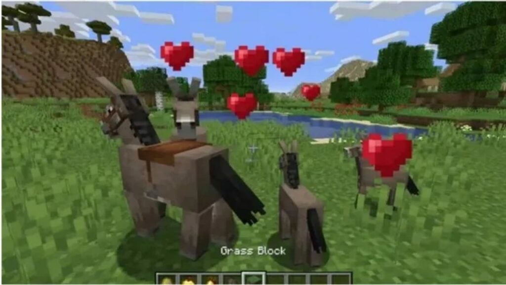cara mengembangbiakan keledai di minecraft
