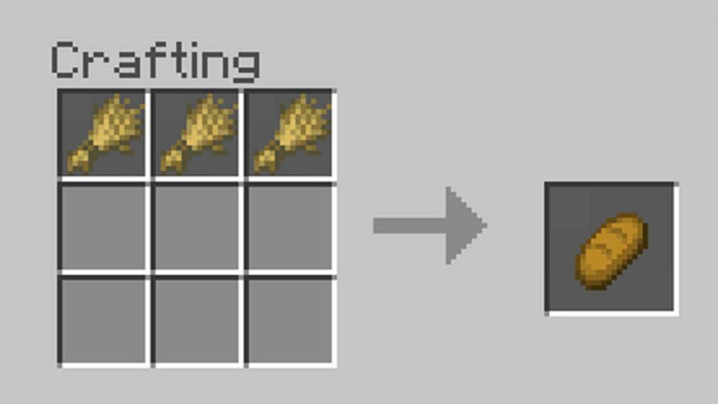 cara membuat bread di minecraft