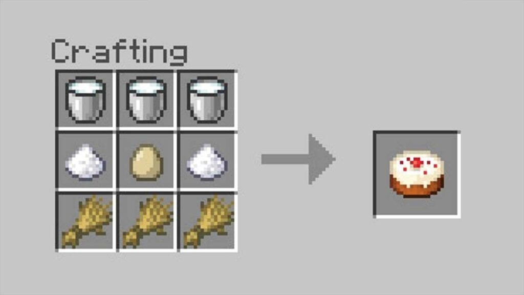 cara membuat cake di minecraft