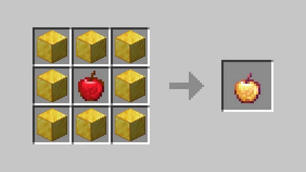 cara membuat golden apple di minecraft