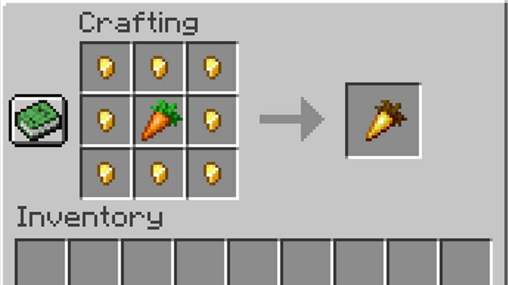 cara membuat golden carrot di minecraft