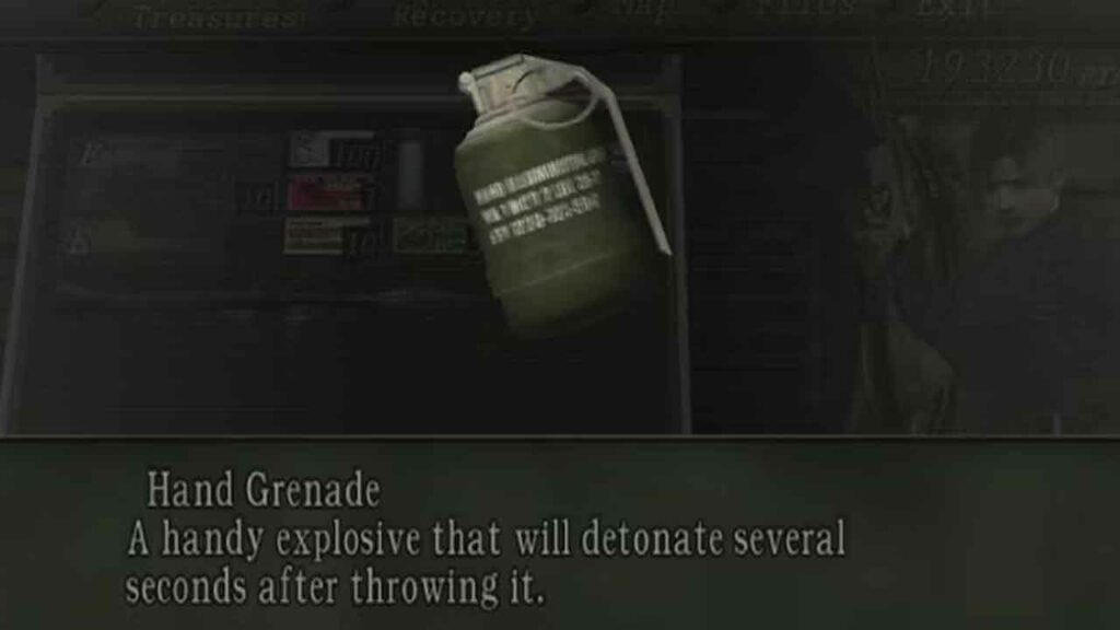 grenade resident evil 4