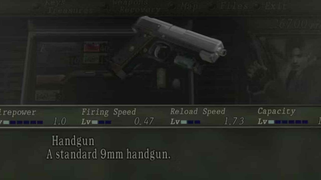 handgun resident evil 4