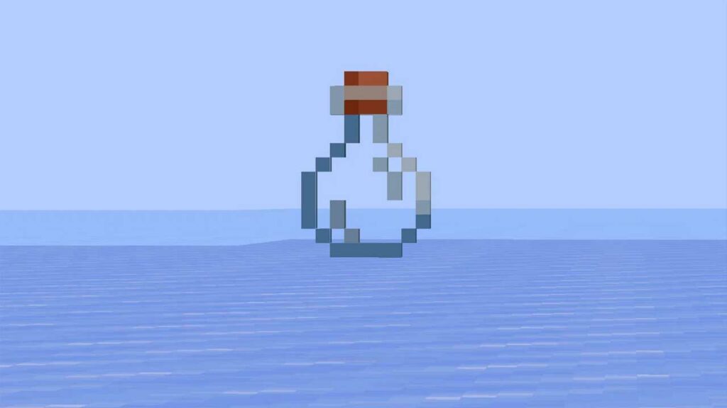 kegunaan glass bottle di minecraft