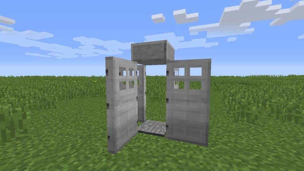kegunaan pintu besi di minecraft
