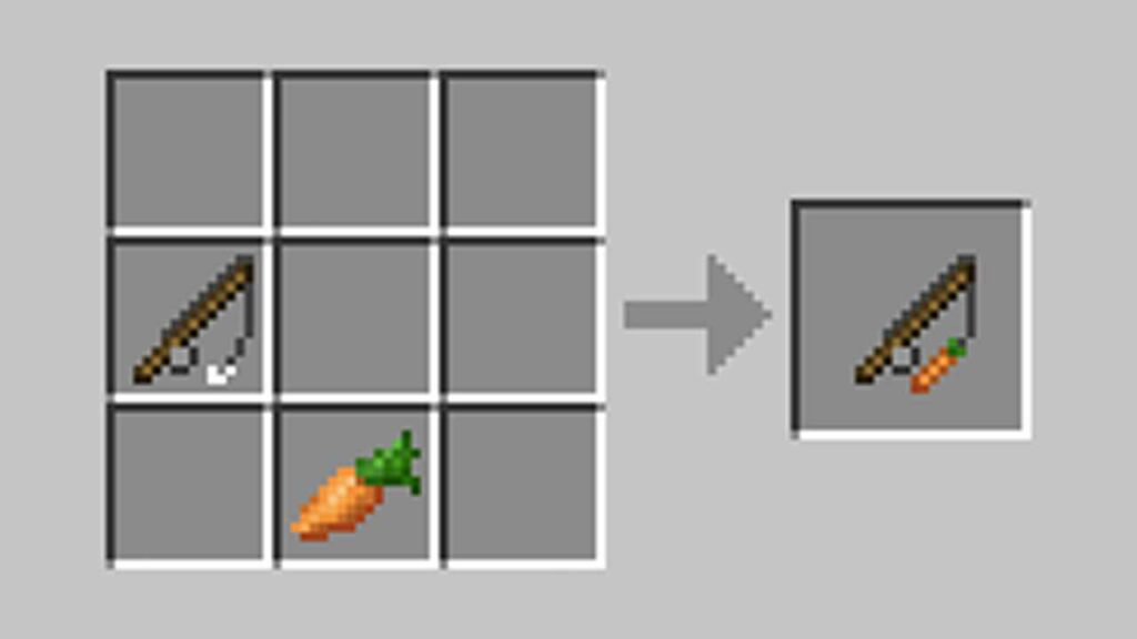 cara membuat carrot on a stick di minecraft