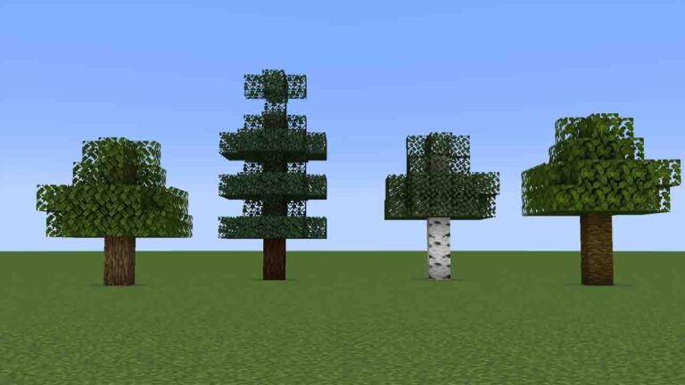 macam macam pohon di minecraft
