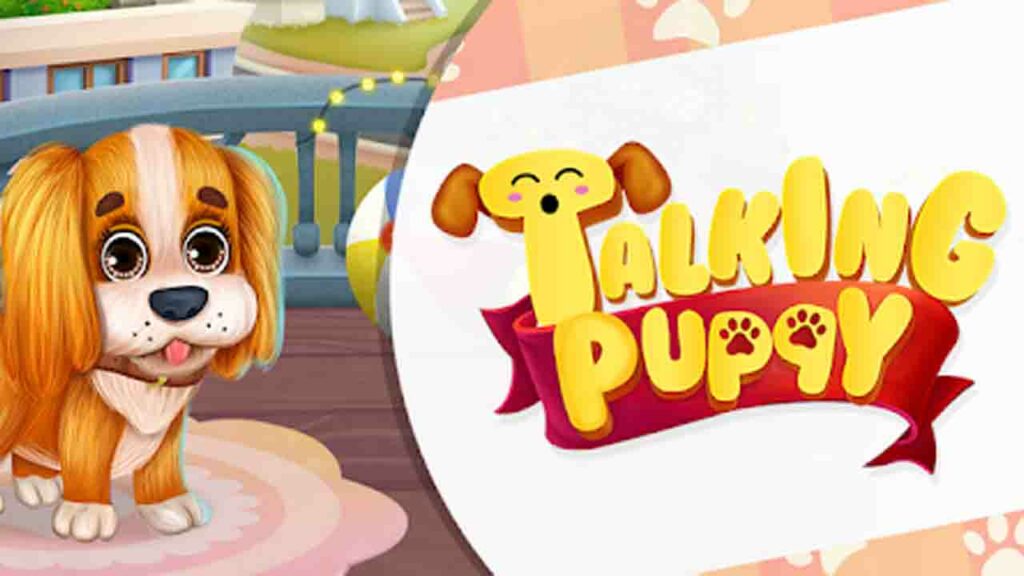 talking dog cute puppy playtime games