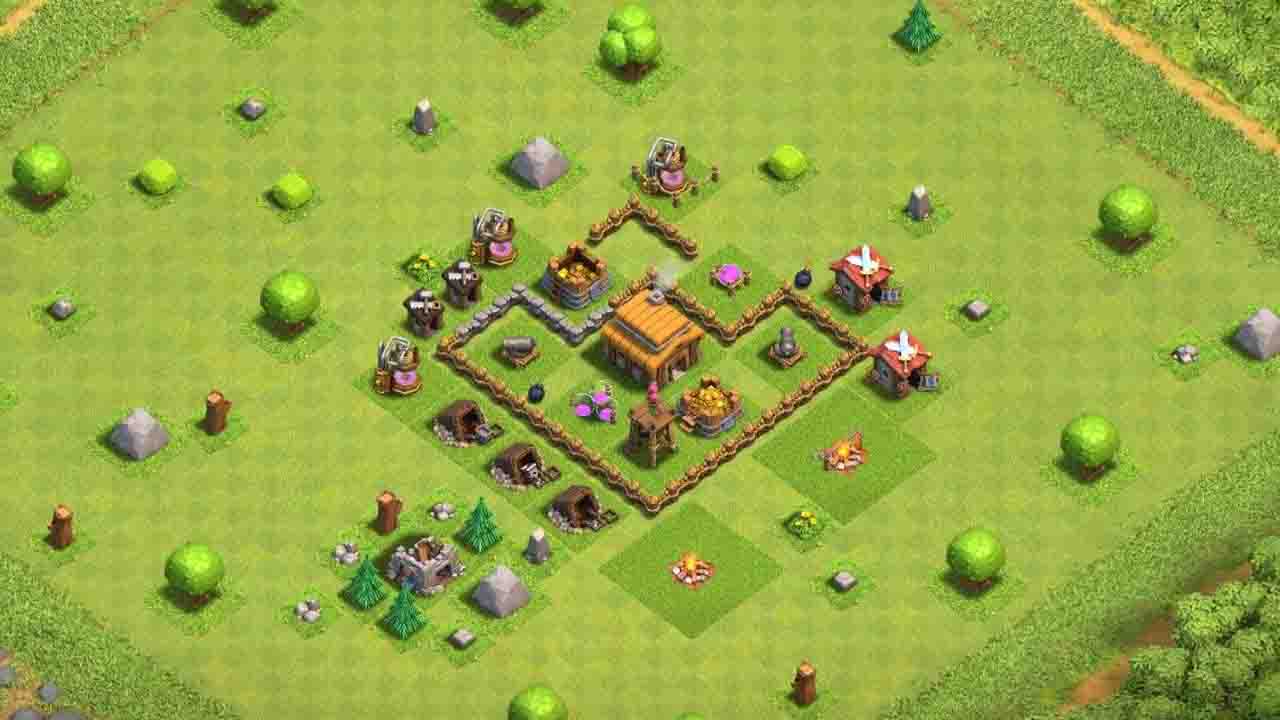 Clash of clans th. 3th. 3th Base coc Night. Clash of Clans Town Hall 3. Th 3 база fa.